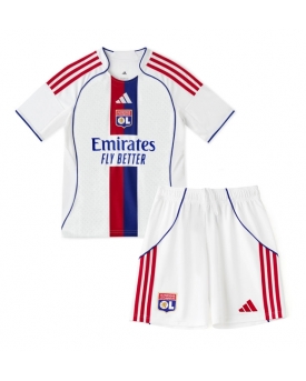 Billige Fotballdrakt Olympique Lyonnais Replika Hjemmedraktsett Barn 2025-26 Kortermet (med bukser)